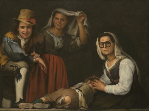 Four Figures on a Step