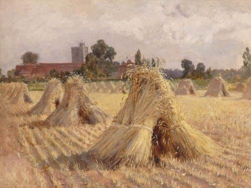 Corn Stooks by Bray Church