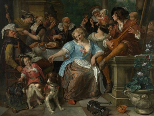Merry Company on a Terrace