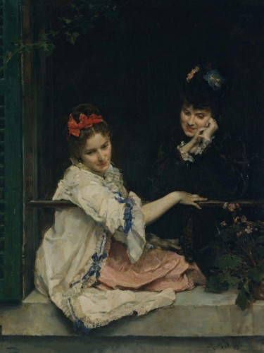 Girls at a Window