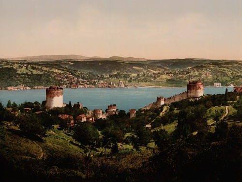 Bosphorus, Rumeli and Anadali-Hissar, Constantinople, Turkey
