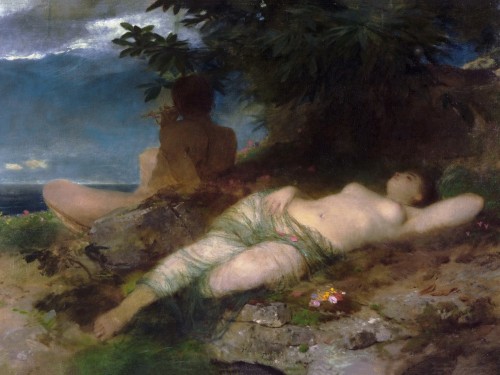 Nymphe und Satyr, 1871