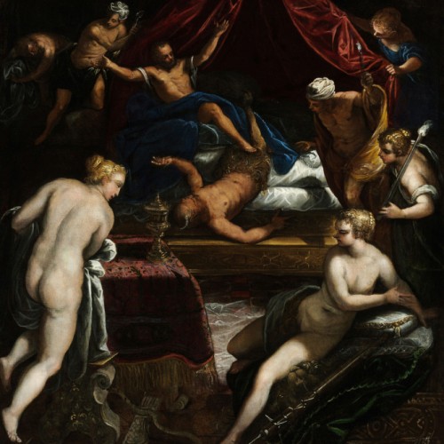 Hercules Expelling the Faun from Omphales Bed