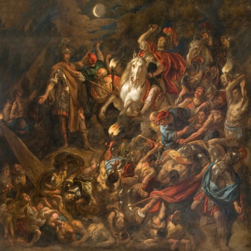 A Roman Camp under Attack by Night the elder