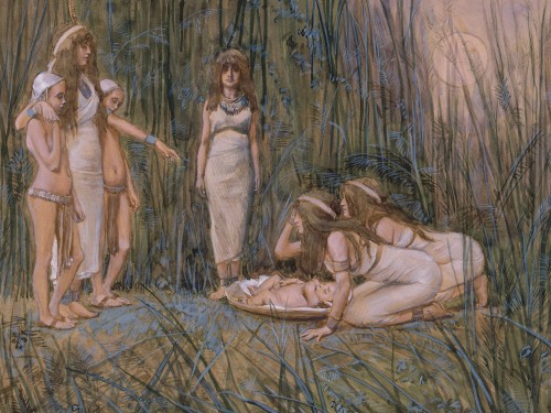 Pharaoh's Daughter Receives the Mother of Moses