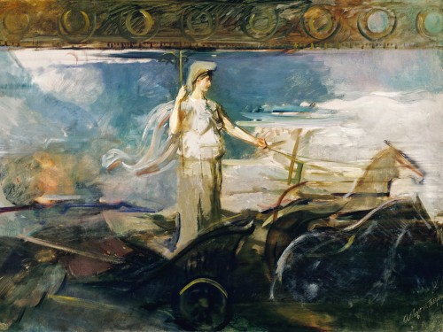 Minerva in a Chariot