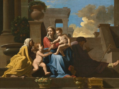 The Holy Family on the Steps