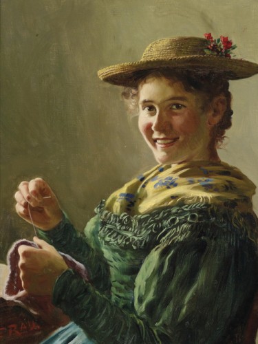 Nahendes Bauerndirndl