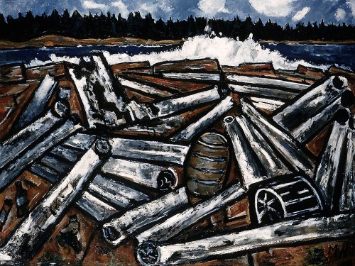 Log Jam, penobscot Bay
