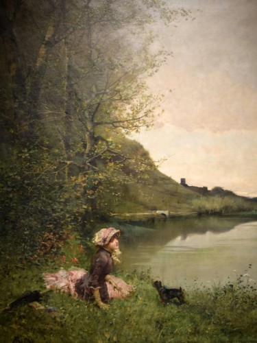 Landscape with Woman and Dog