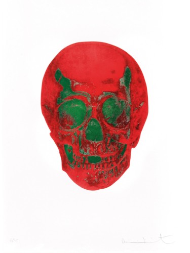 Chilli Red Lime Green Skull