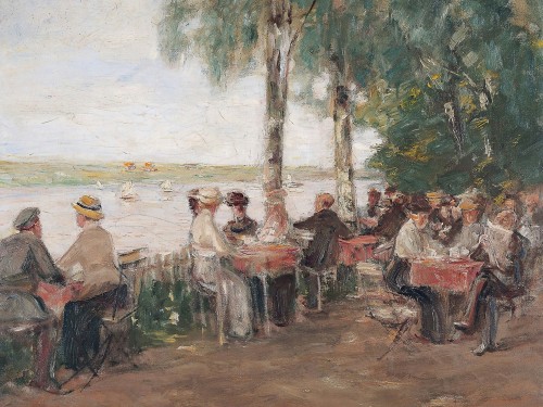 Garden restaurant on the water