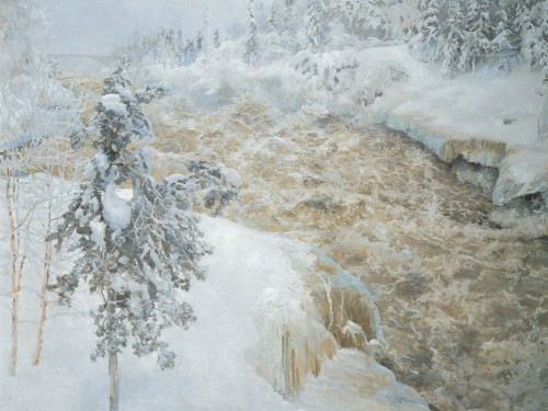 Winter Scene from Imatra, 1893