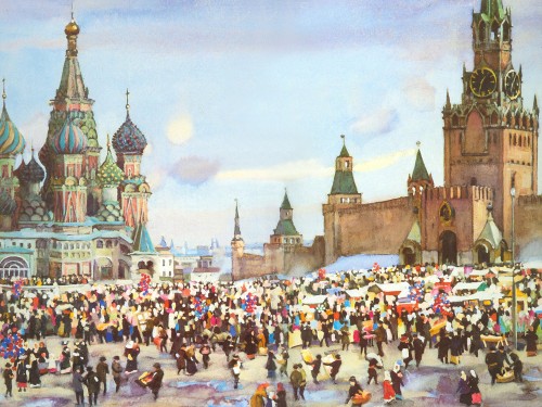 Palm Sunday Bazaar on Red Square