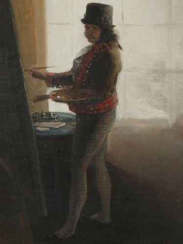 Autorretrato ante el caballete