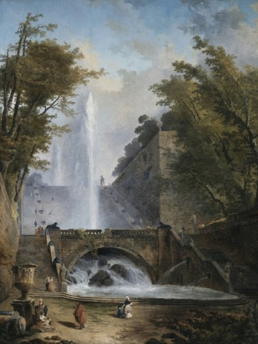 Stair and Fountain in the Park