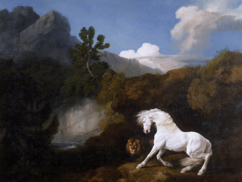 Horse Frightened by a Lion