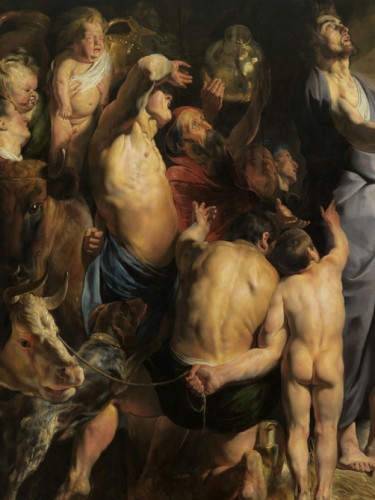 Moses Strikes Water from the Stone