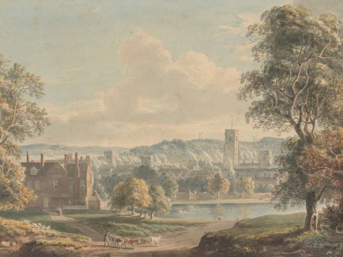 Ipswich from the Grounds of Christchurch Mansion