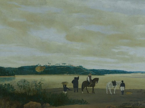 Gezicht op het eiland Itamaraca