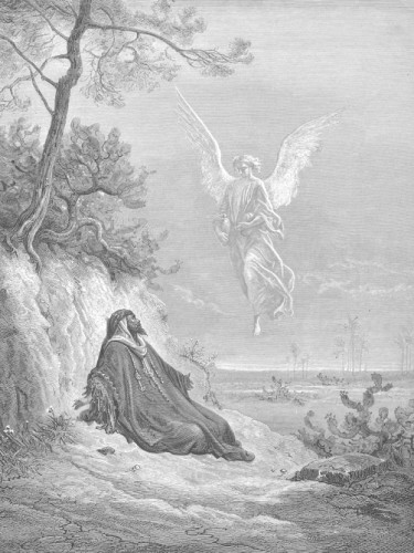 Картина 091. Elijah Is Nourished by an Angel