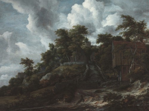 Wooded hillside with a view of Castle