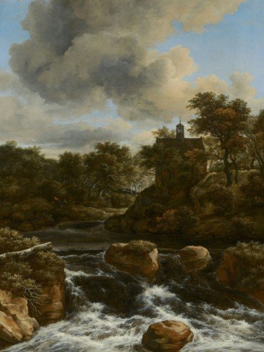 Chapel by a Waterfall