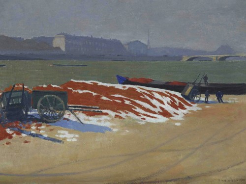 Quai de Seine au sable rouge
