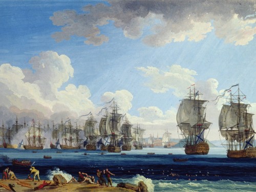The Battle of Chesma on the 5th July 1770