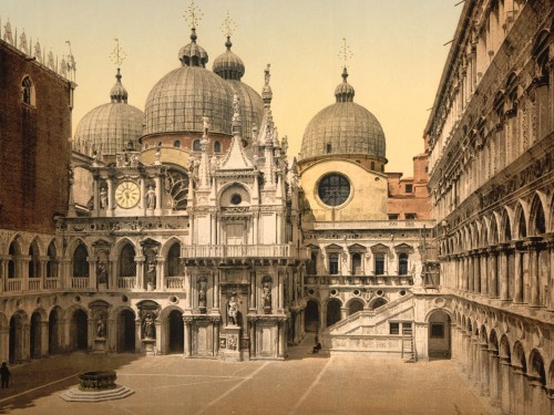 A court in the Doges' Palace, Venice, Italy