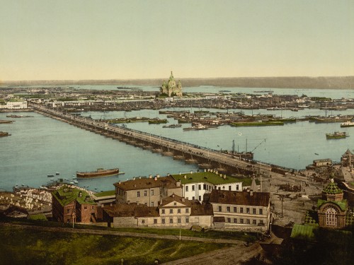 The foire bridge, Nigni-Novgorod, Russia