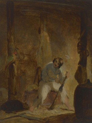 In His Cave