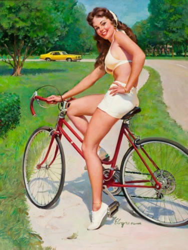 Girl on Bicycle