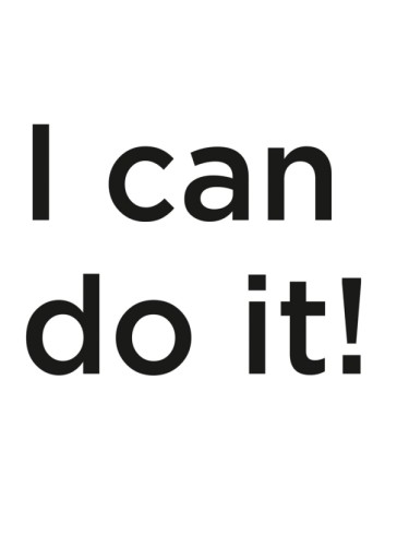I can do it!