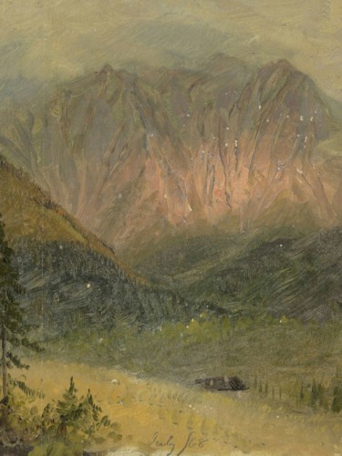 Alpine study of a sunset