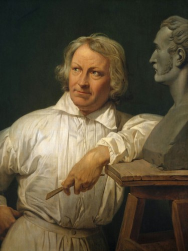 Bertel Thorvaldsen with the Bust