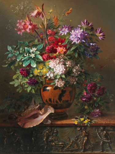 Still Life with Flowers in a Greek Vase