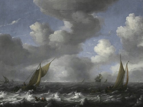 Seascape and Fishing Boats