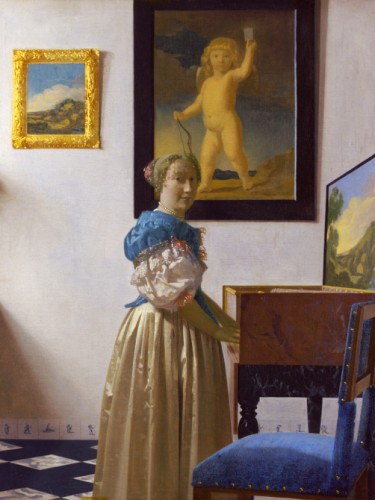 Lady Standing at a Virginal