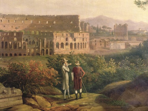 Johann Wolfgang von Goethe visiting the Colosseum in Rome, 1790