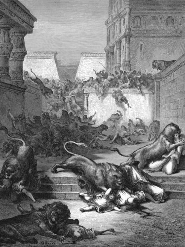 Картина 100. Foreign Nations Are Slain by Lions in Samaria