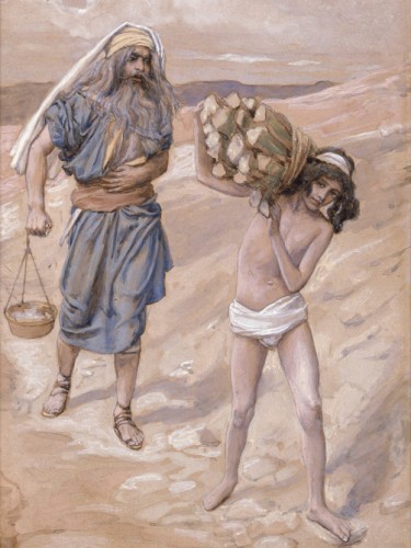 Isaac Bears the Wood for His Sacrifice