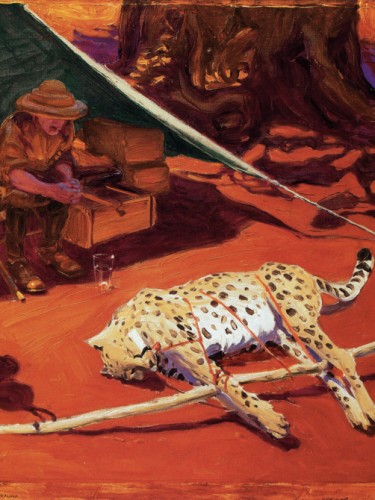 Self-Portrait with Cheetah, 1910