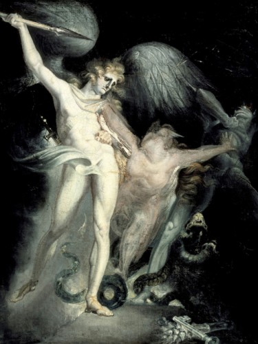 Satan and Death with Sin Intervening