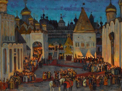 Sobornaya Square. Moscow Kremlin