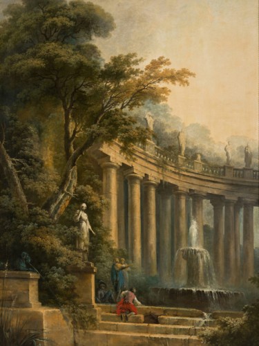 Fountain and Colonnade in a Park