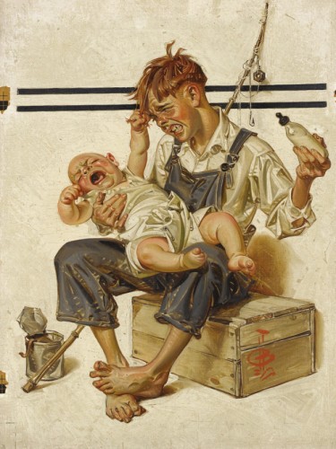 Original cover illustration for The Saturday Evening Post
