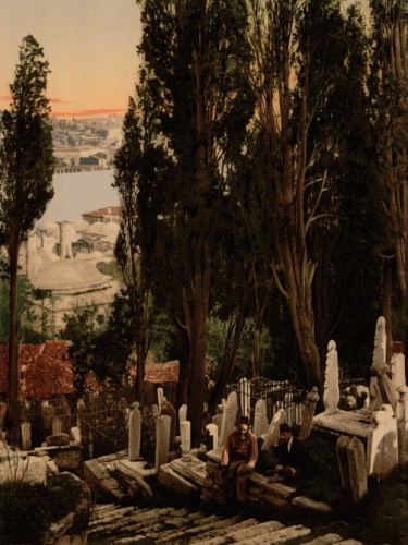 A part of the Eyoub, cemetery, II, Constantinople, Turkey