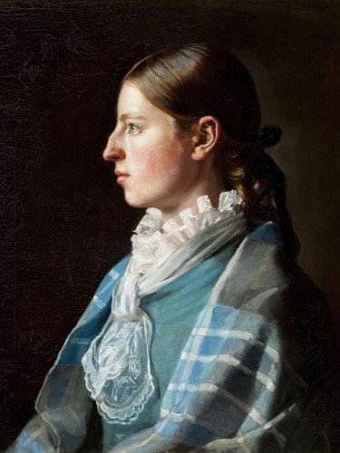 Portrait of the artists fiancee Anna Brondum