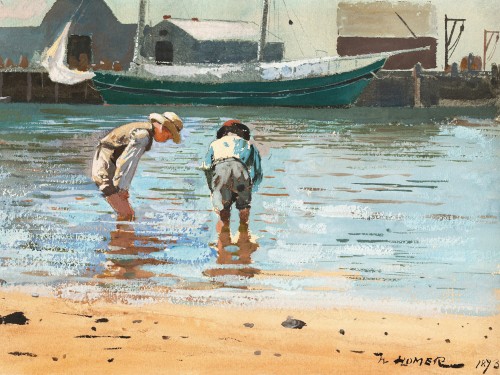 Boys Wading, 1873